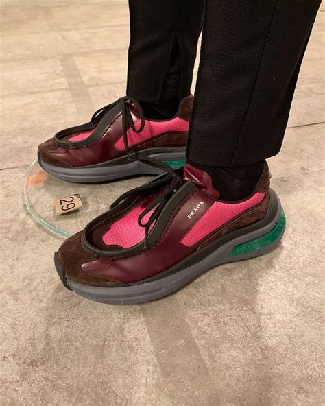 snakers fucsia prada|designer prada sneakers.